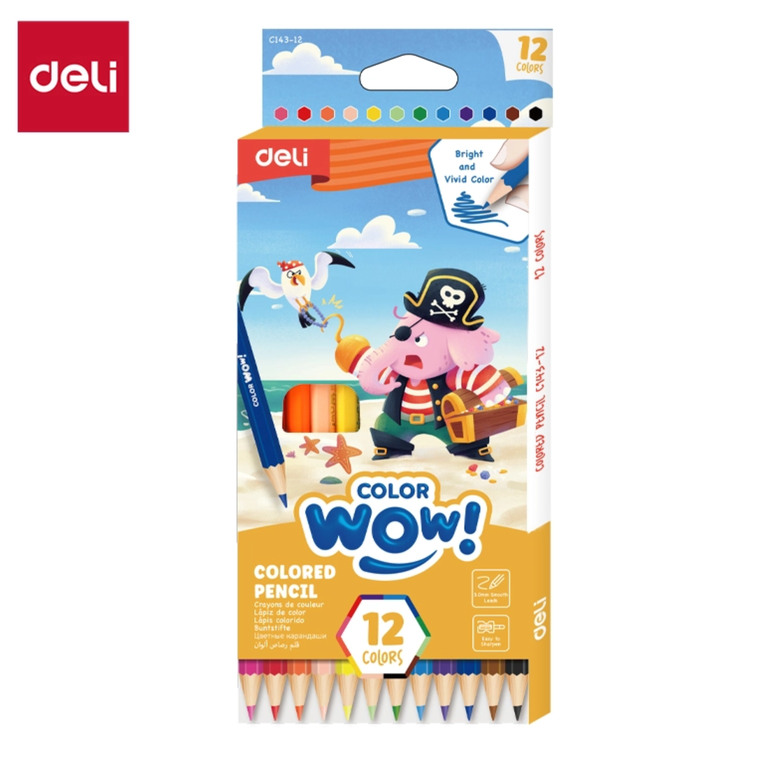 Deli Colored Pencil 12 Colors DL-WEC143-12